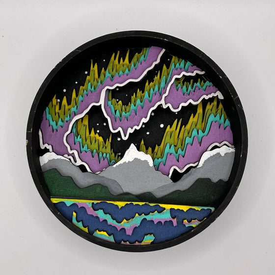 Paint By Layers Craft Kit- Northern Lights Shadow Box