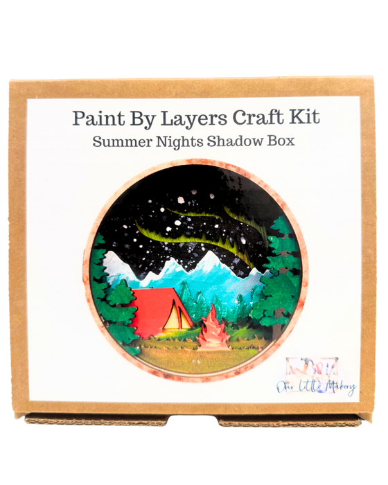 Paint By Layers Craft Kit- Summer Nights Shadow Box