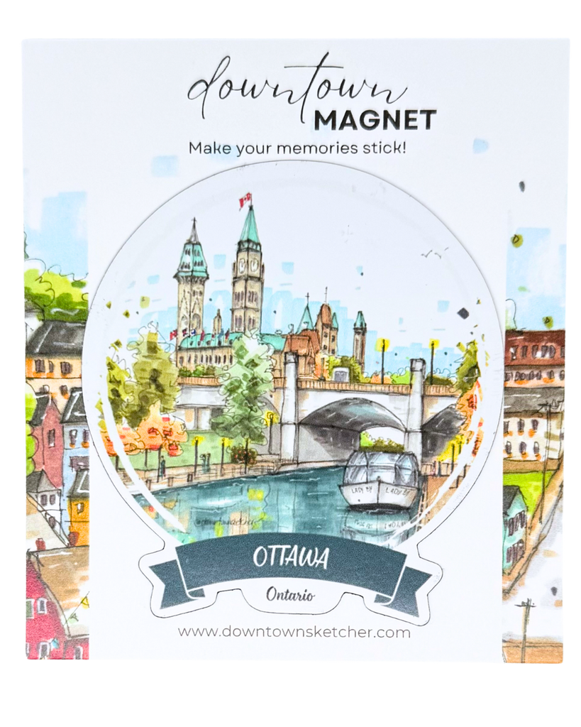 Rideau Canal and Parliament Magnet