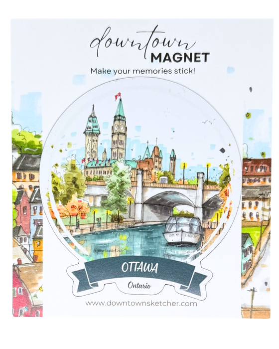 Rideau Canal and Parliament Magnet