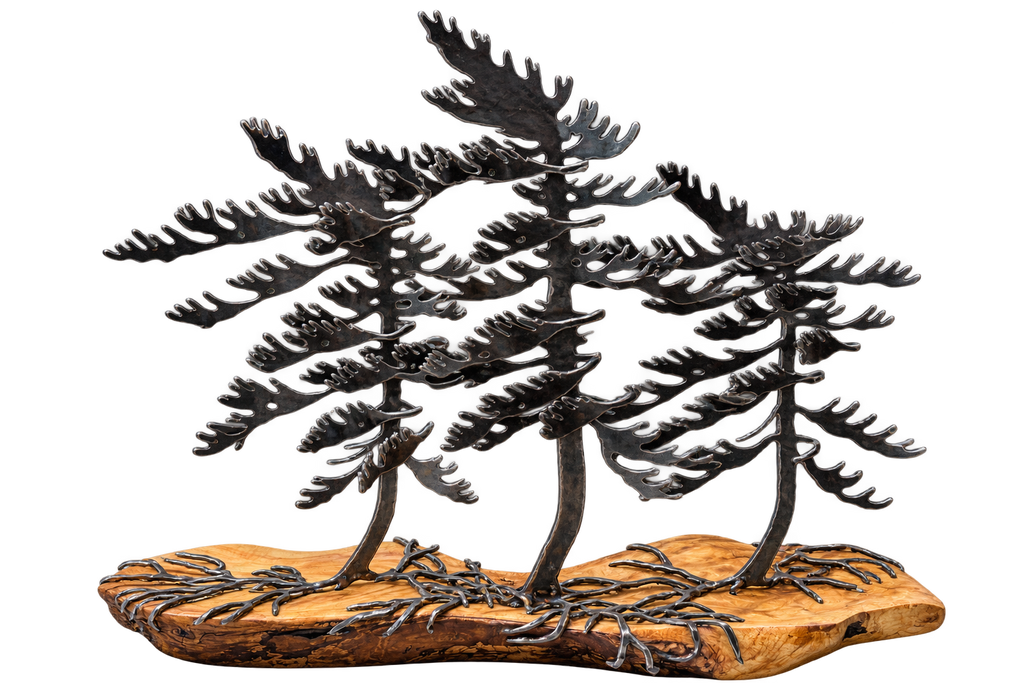 Windswept Pine & Wood Sculpture