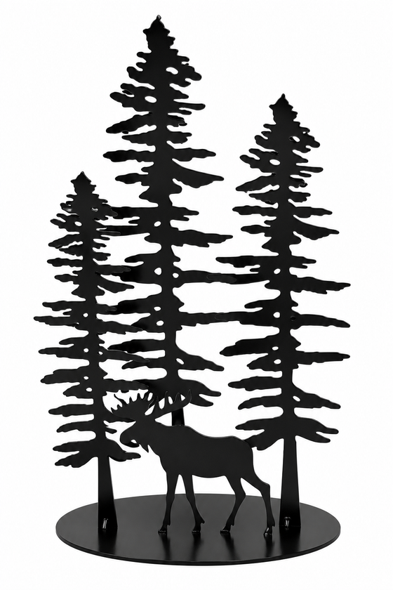 Sitka Trees with Moose