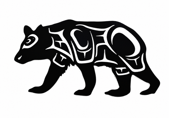 Coast Salish Bear - Wall Mounted
