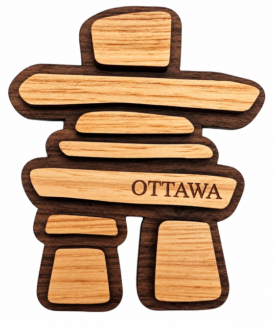 Inukshuk Wooden Magnet