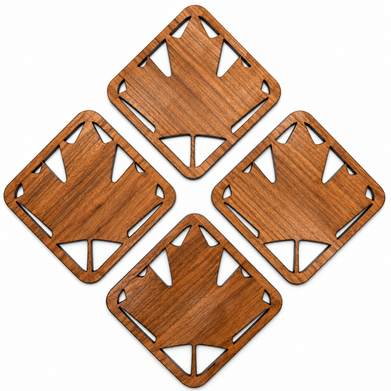 Maple Leaf Coaster Set