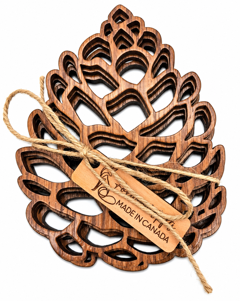 Pine Cone Shaped Coaster Set