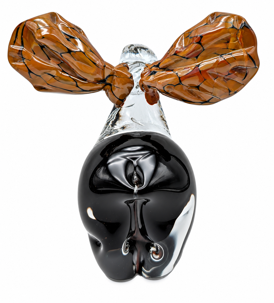 Moose Blown Glass Art