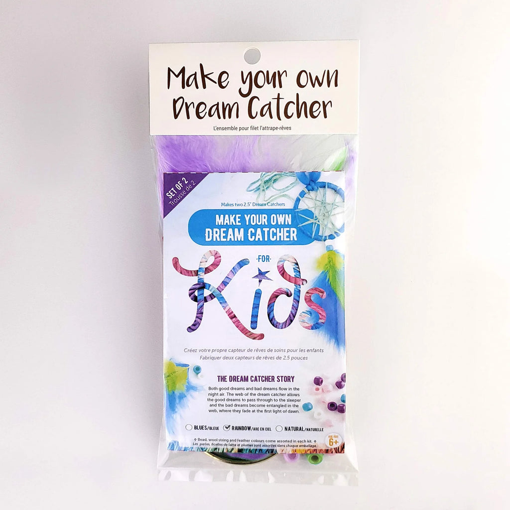 Kids Dream Catcher Kit - Set of 2 Rainbow 2.5"