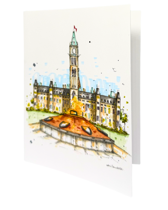 Centennial Flame and Parliament Greeting Card