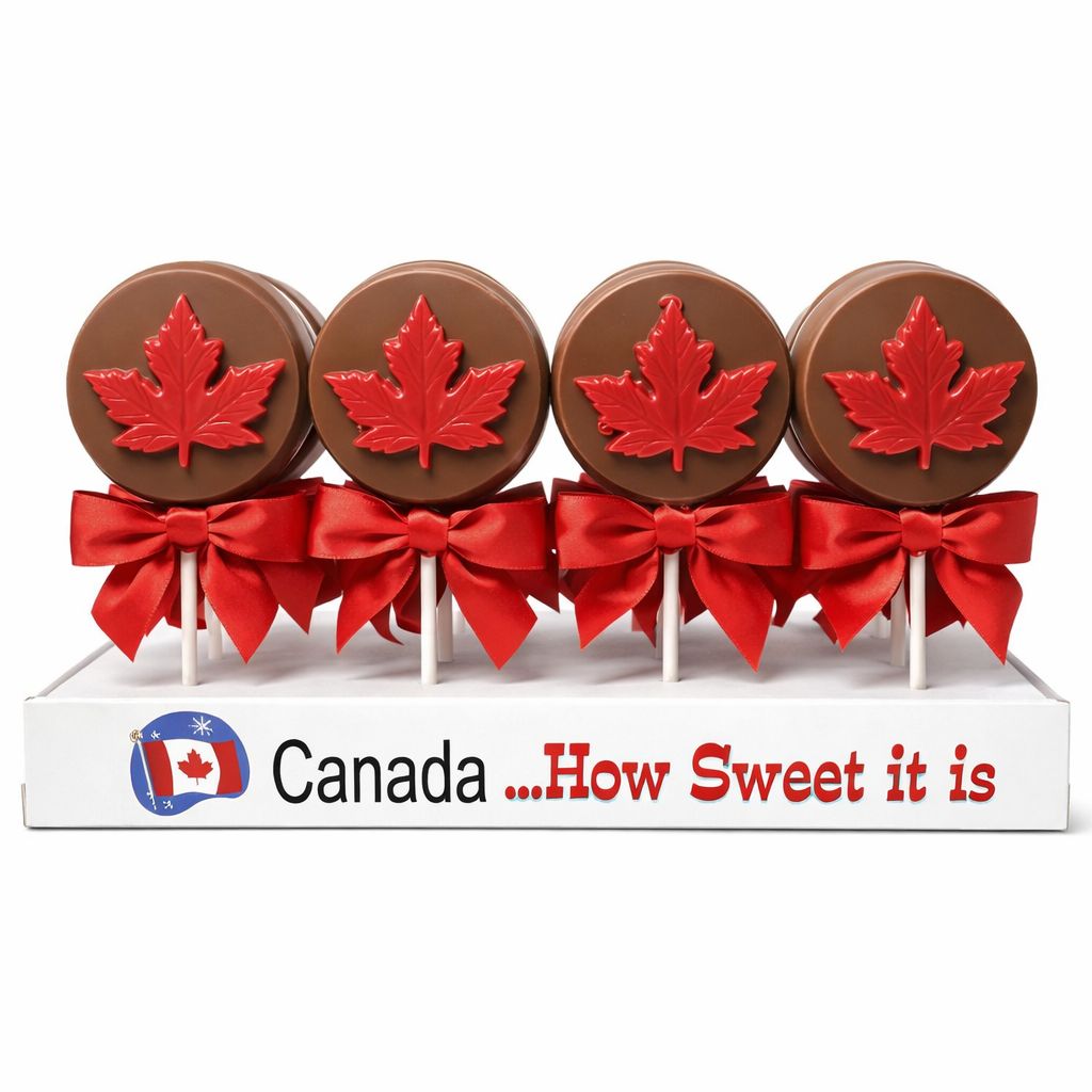 Maple Leaf Milk Chocolate Pop