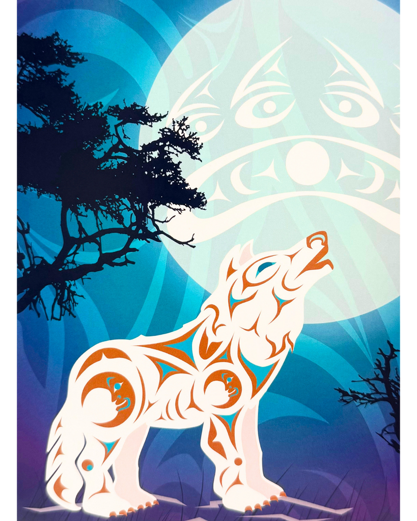 Howling Wolf Card