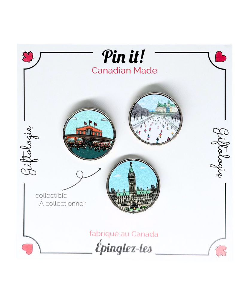Downtown Ottawa Set of 3 Pins
