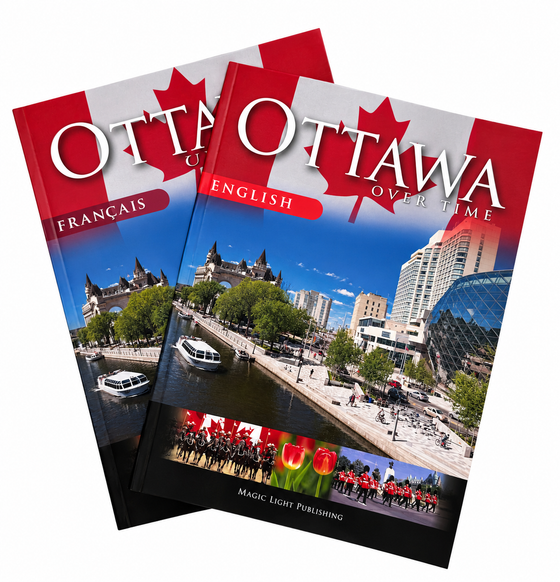 "Ottawa Over Time" photography book featuring pictures of Canada's capital at different periods of time.