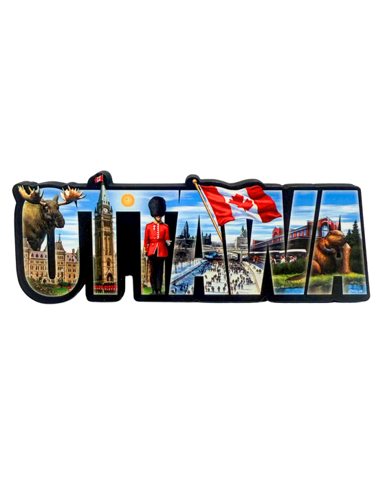 Ottawa Word Collage Magnet