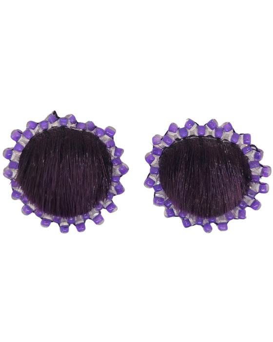 Beaded Sealskin Earrings - Maggie T. Kulula