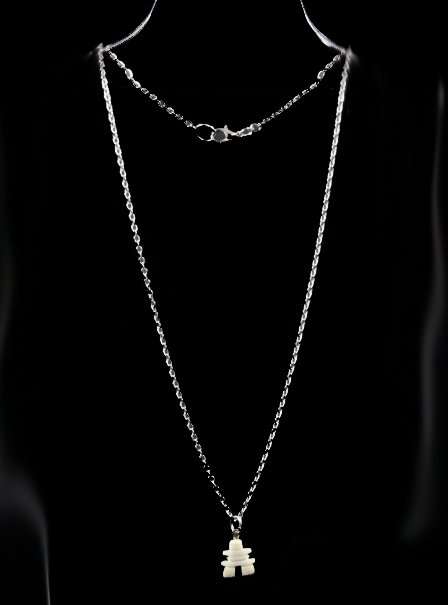 Soapstone Inukshuk Necklace - Maggie T. Kulula