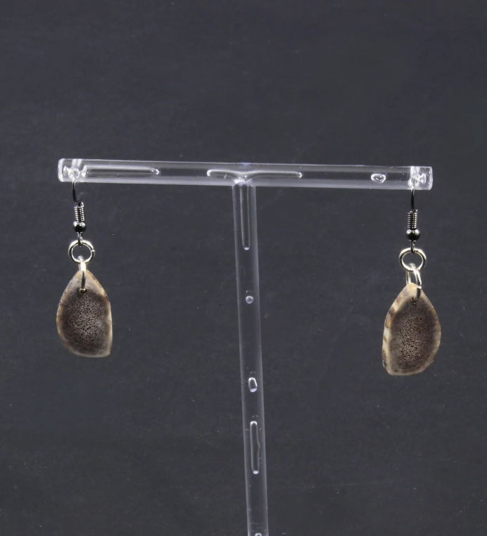 Caribou Antler Earrings - Maggie T. Kulula