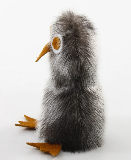 Grey Sealskin Ookpik (Owl) - Daisy Savard