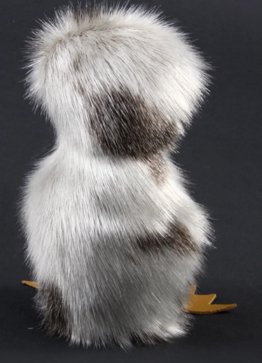 Grey Sealskin Ookpik (Owl) - Daisy Savard