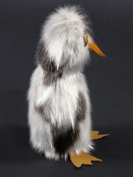 Grey Sealskin Ookpik (Owl) - Daisy Savard