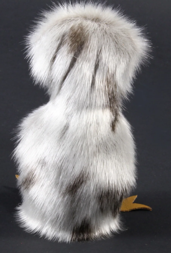 Grey Sealskin Ookpik (Owl) - Daisy Savard