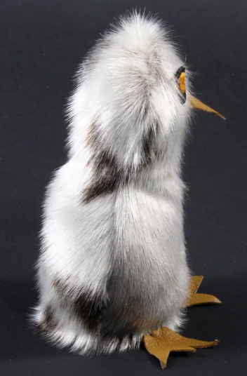 Grey Sealskin Ookpik (Owl) - Daisy Savard