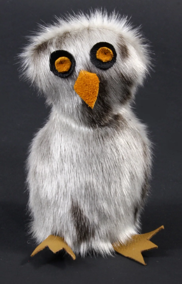 Grey Sealskin Ookpik (Owl) - Daisy Savard