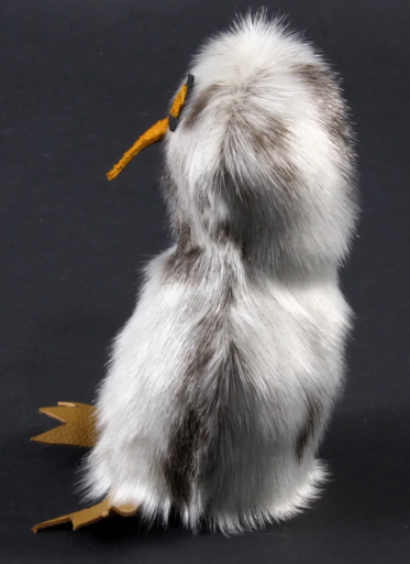 Grey Sealskin Ookpik (Owl) - Daisy Savard