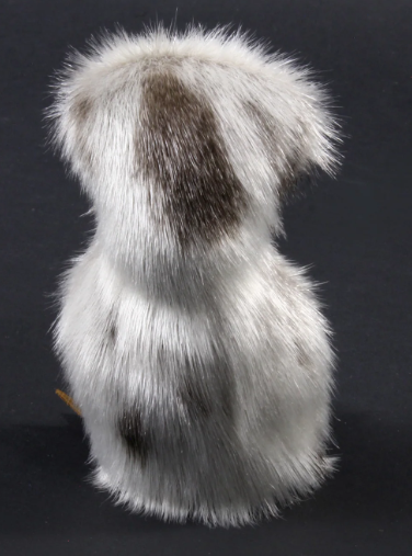 Grey Sealskin Ookpik (Owl) - Daisy Savard