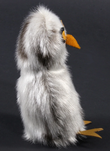 Grey Sealskin Ookpik (Owl) - Daisy Savard