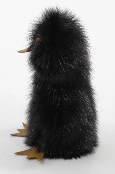 Black Sealskin Ookpik (Owl) - Daisy Savard