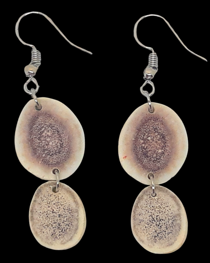 Caribou Antler Earrings - Linda Nuturagungnerk