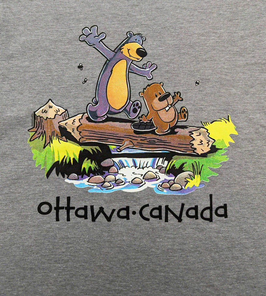 Kids Bear Beaver Canada T-Shirt