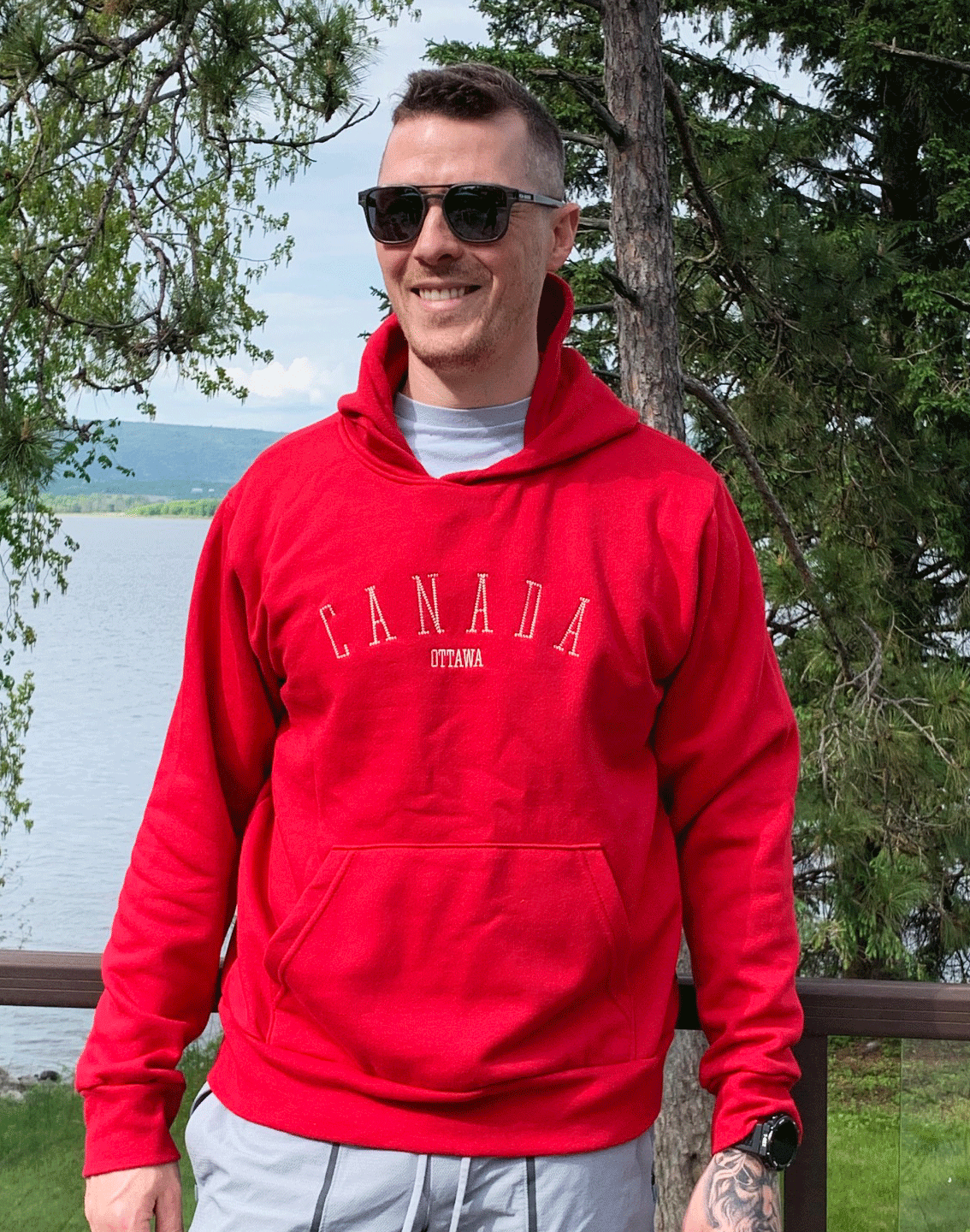Canada Hoodie Red