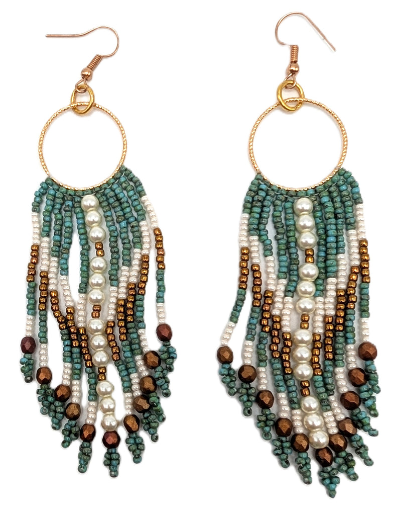 Beaded Earrings -  Mary Qitsualuk