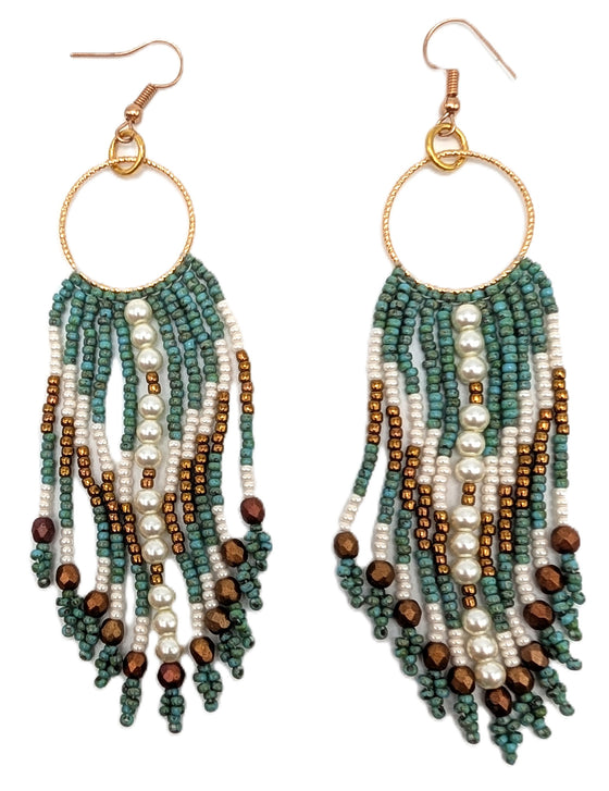 Beaded Earrings -  Mary Qitsualuk