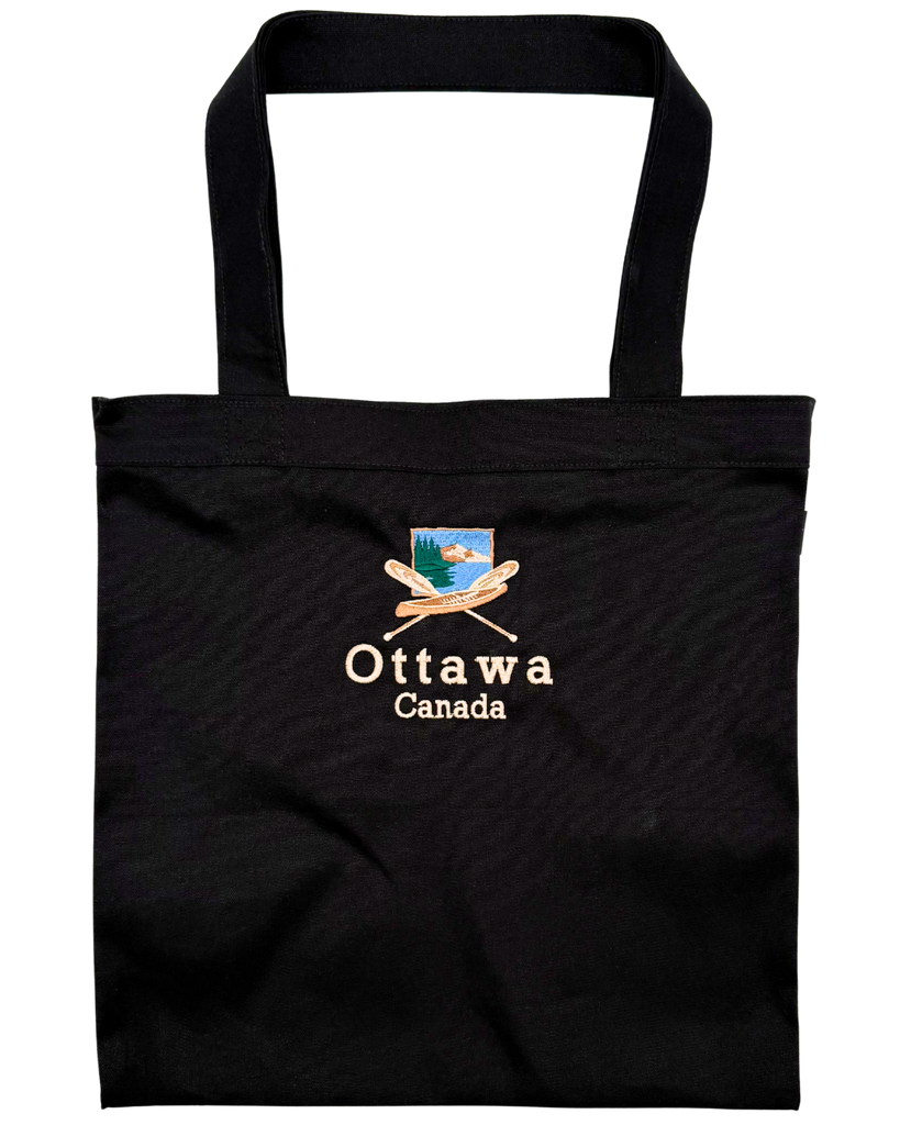 Ottawa Canada Canvas Tote Bag - Canoe