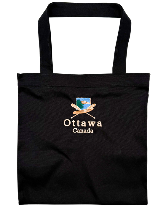 Ottawa Canada Canvas Tote Bag - Canoe