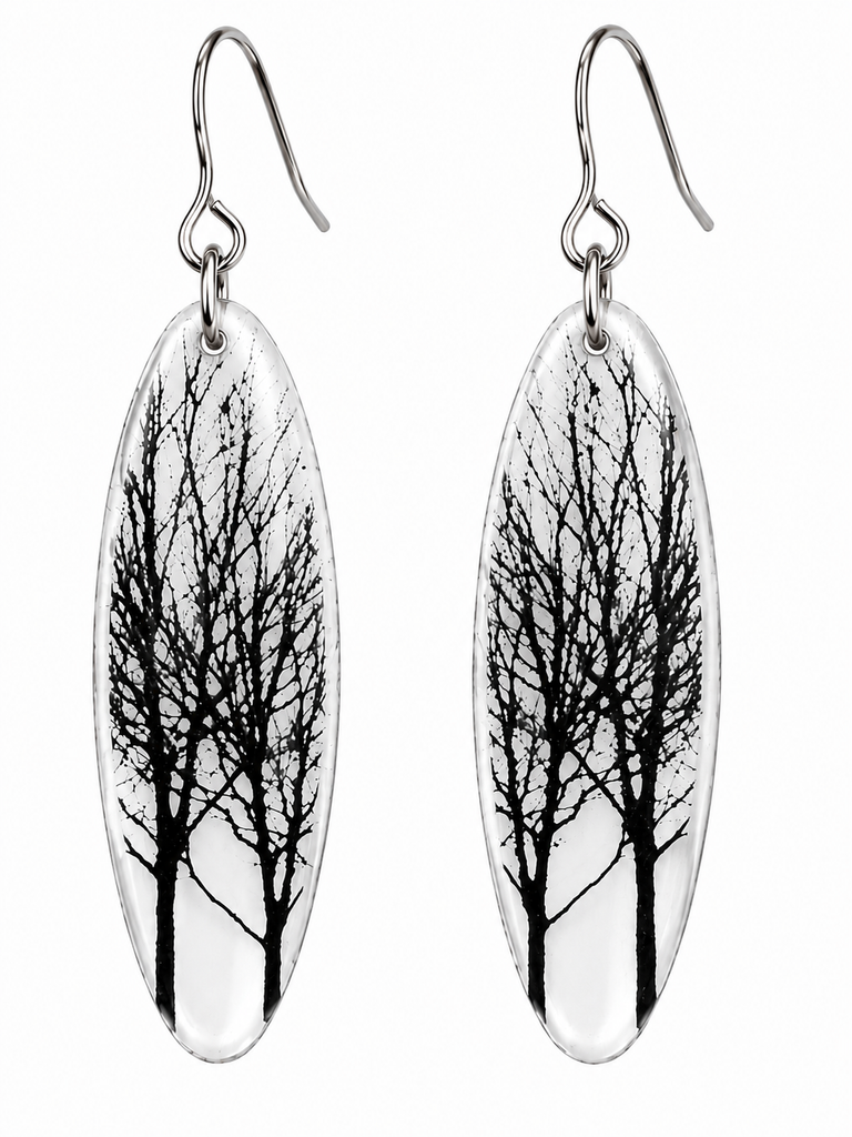 Oval Trees Earrings