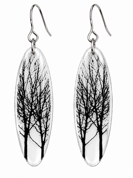Oval Trees Earrings