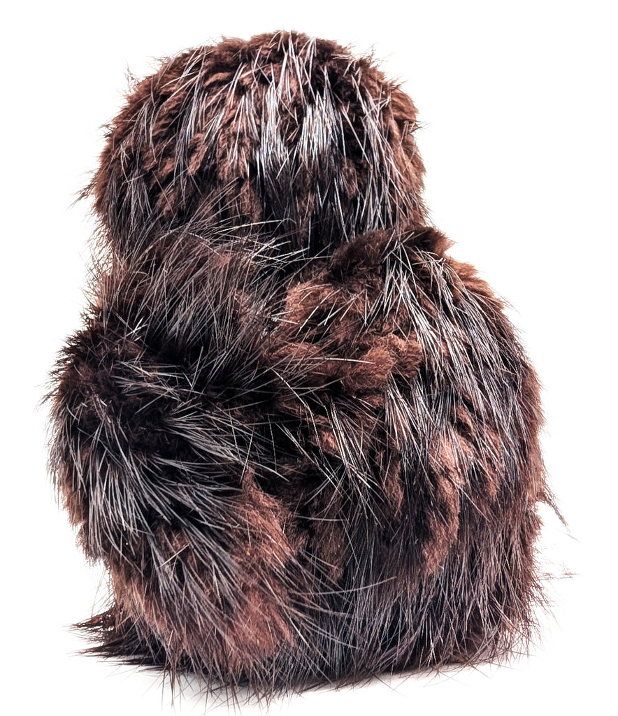 Brown Sealskin Ookpik (Owl) - Daisy Savard