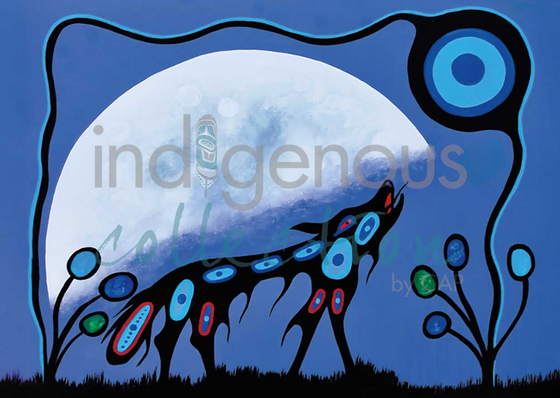 "Wolf and Moon" - Frank Polson
