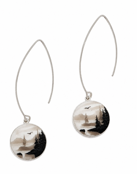 Cedar Mist Hook Earrings