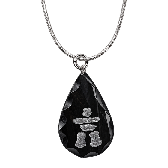 Baleen Inukshuk Pendent - Sandy Maniapik