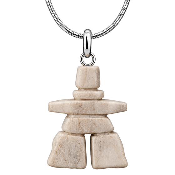 Antler Inukshuk Pendent - Sandy Maniapik