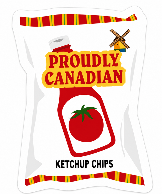 Ketchup Chips Sticker