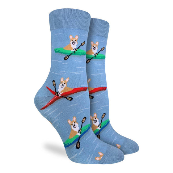 Women's Corgi Kayaking Crew Socks