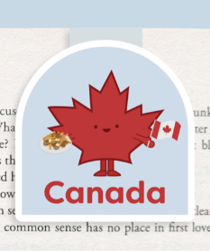 Maple Leaf Poutine Magnetic Bookmark