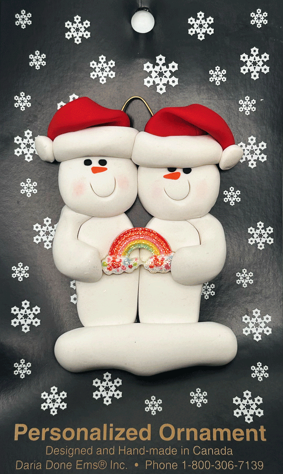 Rainbow Couple Ornament
