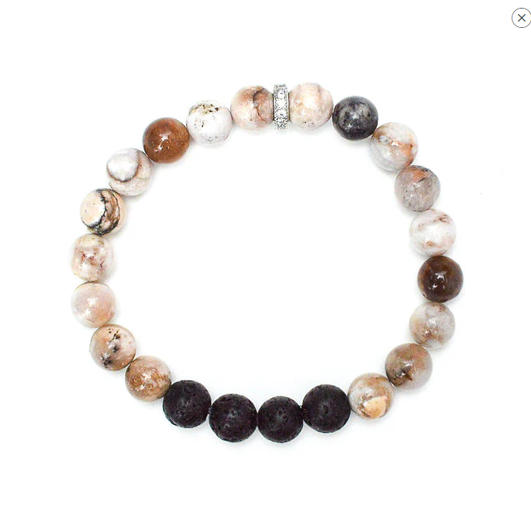 Intention Bracelet - Dendritic Opal 8mm